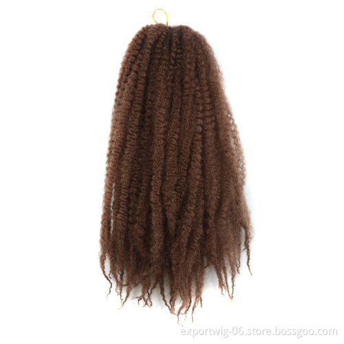 soft Answer silky afro kinky curly Nubian twist marley crochet braid hair synthetic fiber braids extension wholesale